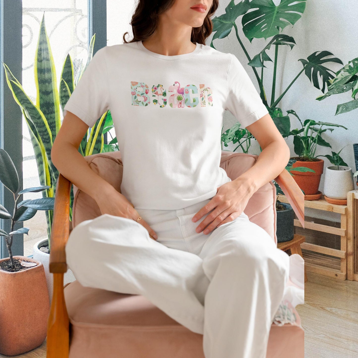 Beach Flamingo t-shirt