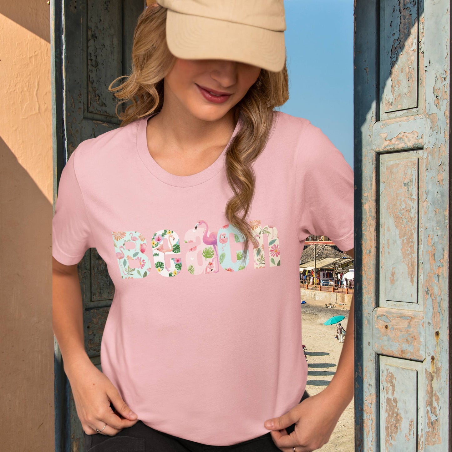 Beach Flamingo t-shirt
