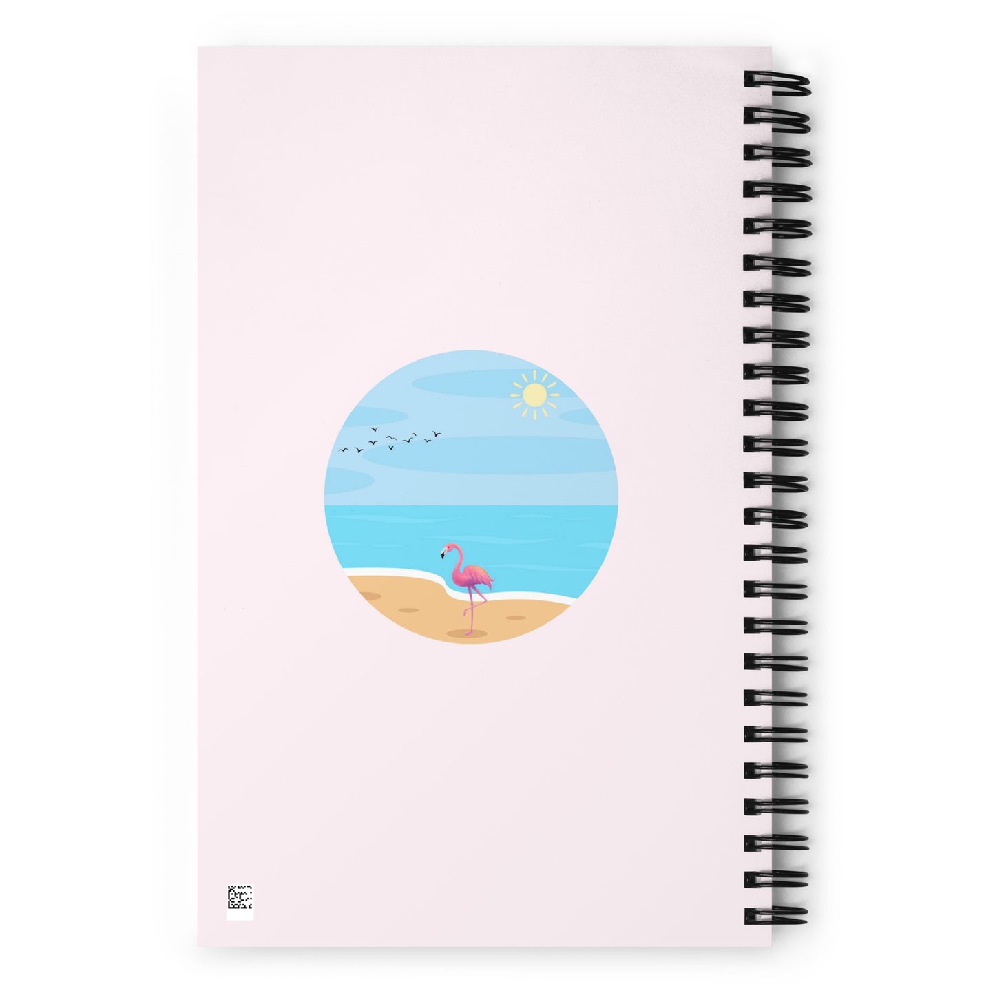 Beach Flamingo Spiral notebook