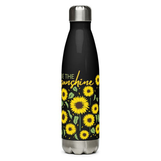 Sunflower stainless steel water bottle