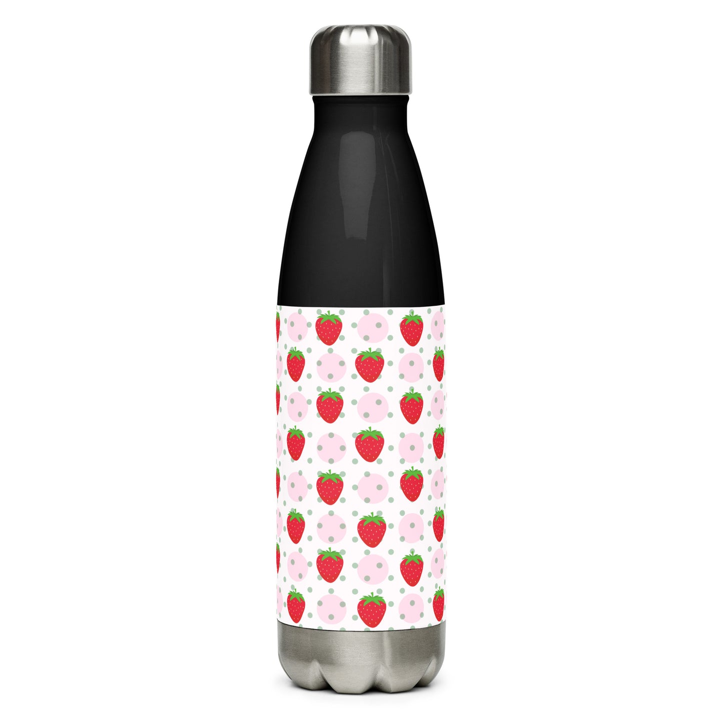Strawberry stainless steel water bottle