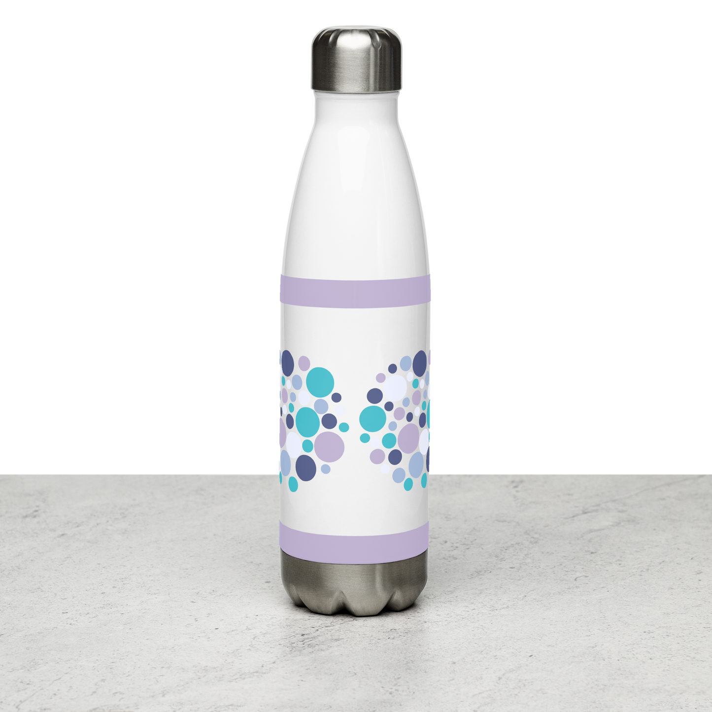 Summer Circles stainless steel water bottle