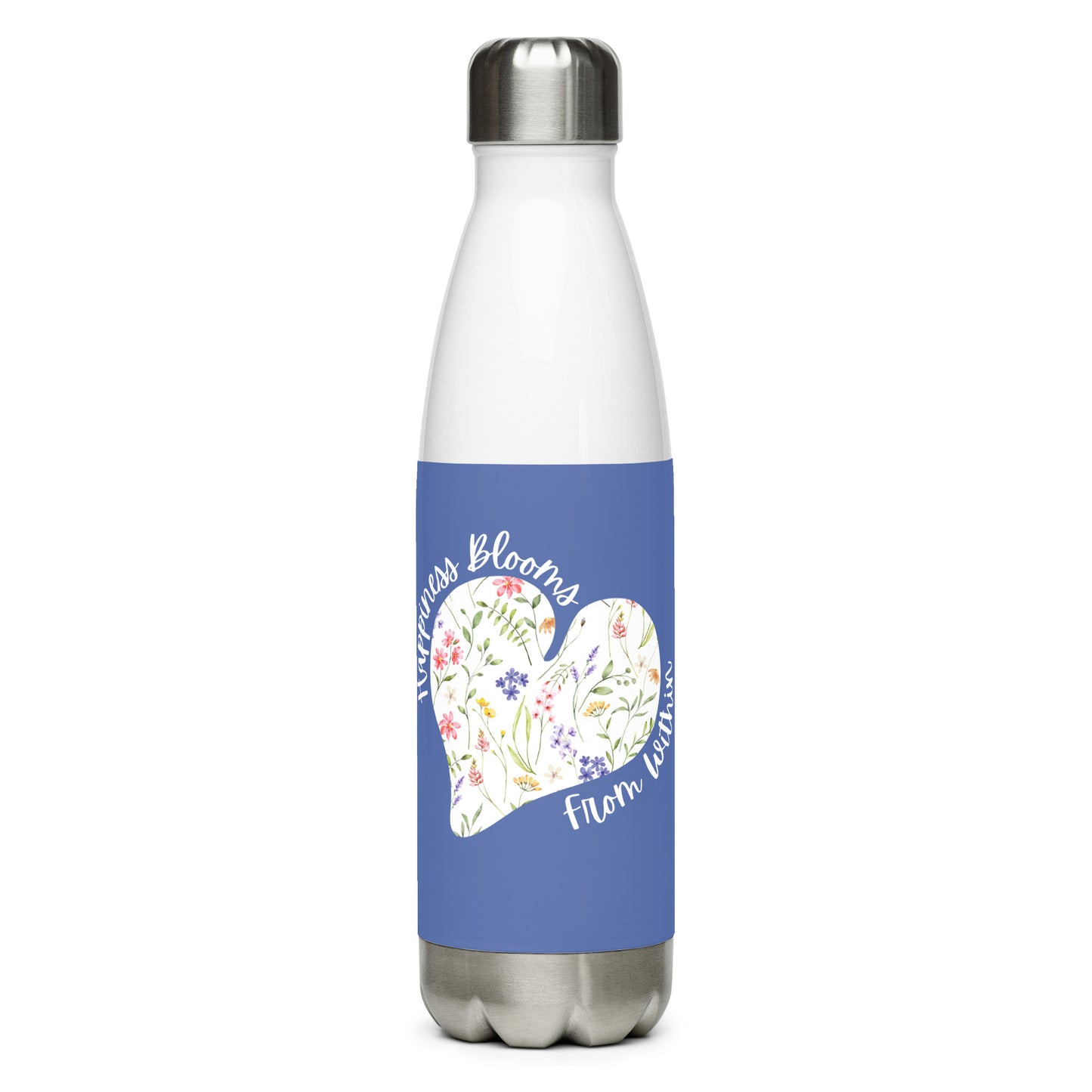 Happiness stainless steel water bottle