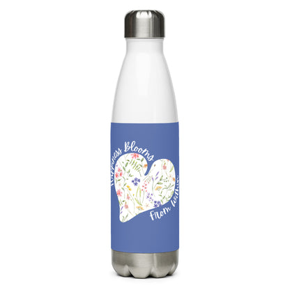Happiness stainless steel water bottle