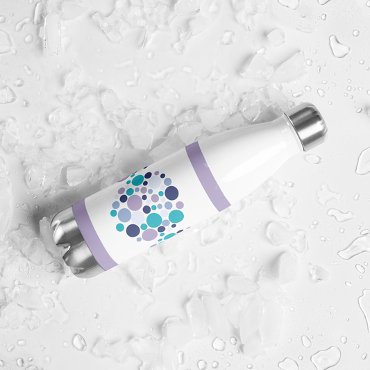 Summer Circles stainless steel water bottle