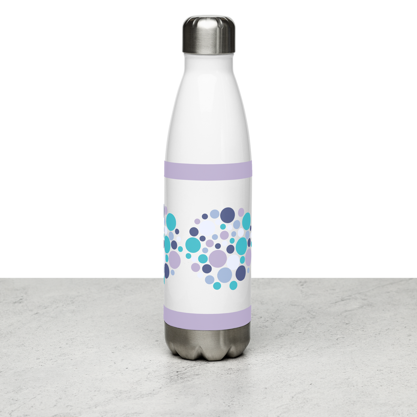 Summer Circles stainless steel water bottle