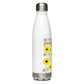 Sunflower stainless steel water bottle