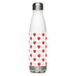 Strawberry stainless steel water bottle