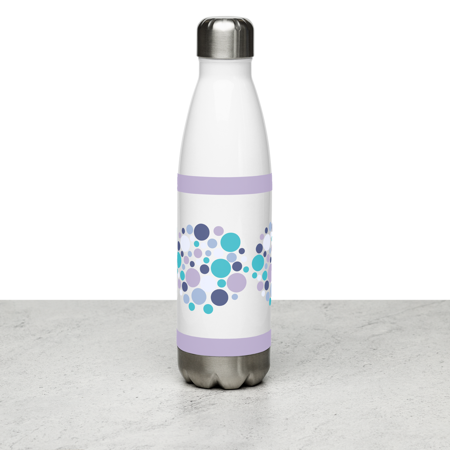 Summer Circles stainless steel water bottle