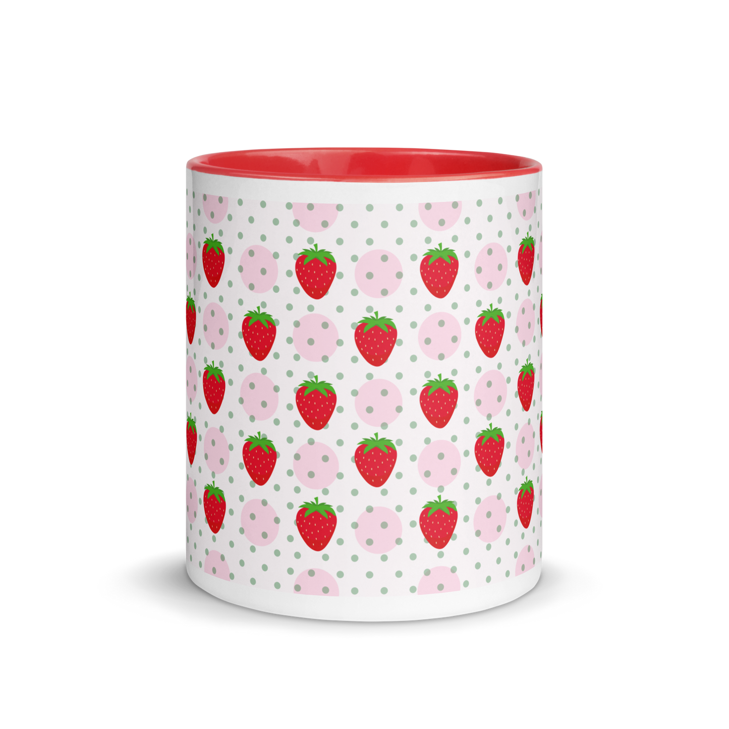 Strawberry Mug with Color Inside